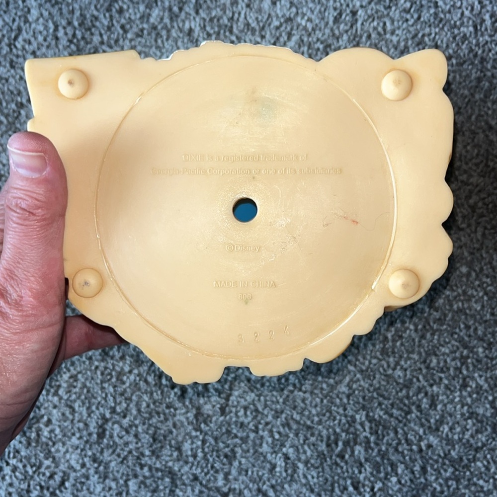 Vintage Dixie Cup Dispenser Mickey Mouse Pluto Disney Waterfall Splash Mountain - Picture 6 of 8